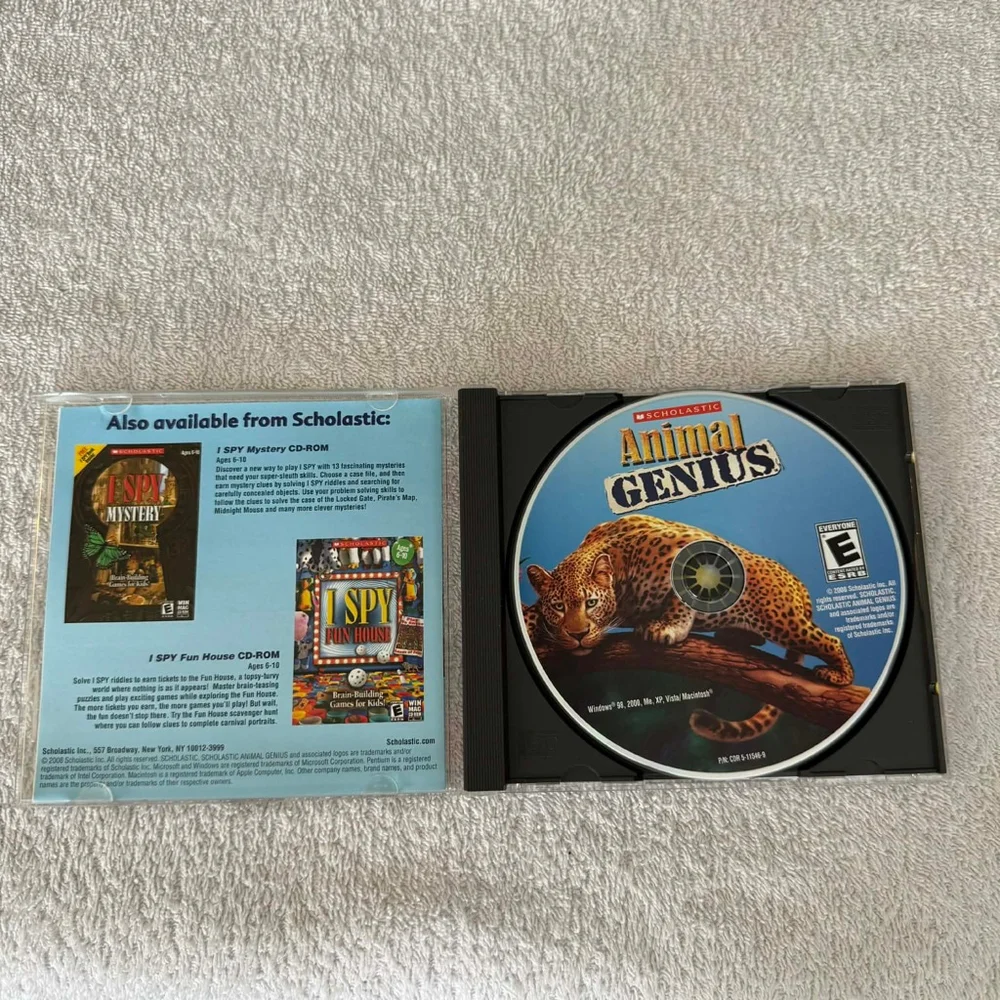 Scholastic Animal Genius PC Game One Size Blue Green